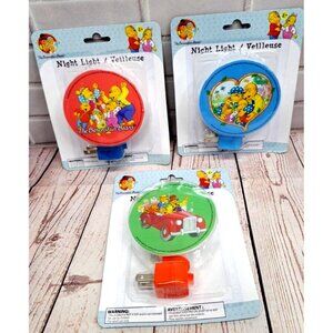 The Berenstain Bears LED Night Light Set Of 3 Manual On/Off Switch